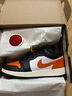 Jordan七夕禮物女休閑鞋AJ1小扣碎 JORDAN 1運動(dòng)鞋553560-081黑白橙37.5 曬單實(shí)拍圖