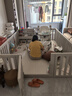 貝易（BeiE）彩虹圍欄地上爬爬墊嬰兒客廳圍欄小房子兒童護欄帳篷屋游樂園 【ixpe】單圍欄180*240+PU彩虹墊4cm 曬單實拍圖