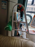 全品屋書架兒童書桌落地一體靠墻繪本架置物架移動書柜簡易寶寶玩具收納 【60cm】3書架+2收納架+2收納盒 曬單實拍圖