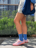 Onitsuka Tiger鬼塚虎新款德訓(xùn)鞋 男女鞋粉色休閑板鞋TOKUTEN   1183A907-703 粉色 39 曬單實(shí)拍圖