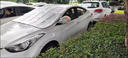 汽車(chē)遮陽(yáng)擋前擋玻璃罩遮光布防曬隔熱車(chē)衣半罩磁吸通用防曬罩加厚 日產(chǎn)天籟軒逸新逍客奇駿陽(yáng)光騏達 曬單實(shí)拍圖