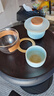 南山先生 功夫茶具配件家用茶臺(tái)大容量?jī)?chǔ)水茶盤中式承茶器圓契茶盤 圓契茶盤 曬單實(shí)拍圖