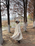 鹿珊伍三角頭巾女海邊旅游配飾可愛(ài)田園風(fēng)頭發(fā)飾法式針織發(fā)帶復(fù)古高級(jí)感 三角頭巾-【針織花朵-米白】 曬單實(shí)拍圖