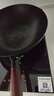 京嚴炒鍋鐵鍋無涂層炒菜不粘鍋正宗章丘精鐵老式鍋具電磁爐燃氣平底鍋 【錘紋老鐵鍋】適用2-4人+杉木蓋 32cm 【防銹耐磨丨越用越不粘】 曬單實拍圖
