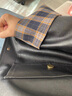 RHUDE FOG品牌女裝美式皮衣外套女2025春秋新款韓版休閑港風(fēng)格子拼接復(fù)古 黑色 M 曬單實(shí)拍圖