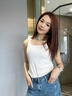 簡云莫代爾棉小吊帶背心女內(nèi)搭薄款美背打底衫可外穿上衣遮副乳夏季 曬單實(shí)拍圖