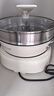 九陽(yáng)（Joyoung）電炒鍋電煮鍋精準(zhǔn)控溫家用多功能電熱鍋2000W大火力蒸煮一體多用途鍋【蒸籠款】GC88S 曬單實(shí)拍圖