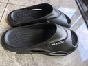 回力男款運動(dòng)拖鞋男士厚底防滑耐磨夏季外穿夏天戶(hù)外沙灘男式男鞋 黑色（柔軟回彈） 44-45 曬單實(shí)拍圖