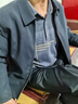 老爺車（LAOYECHE）爸爸裝秋季長(zhǎng)袖t恤男中年男士商務(wù)休閑POLO翻領(lǐng)上衣中老年人衣服 曬單實(shí)拍圖