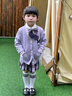 G.DUCKKIDS女童套裝春秋季2025新款衣服兒童小女孩洋氣秋裝jk學(xué)院風(fēng)套裝裙子 紫色三件套 130 cm 曬單實(shí)拍圖