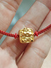 六桂福珠寶七夕禮黃金轉(zhuǎn)運珠 馬上有錢 3D硬足金轉(zhuǎn)運珠手繩 SD0700491 0.95 曬單實拍圖