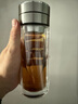 希諾（heenoor）茶水分離玻璃杯男士雙層大容量杯子隔熱泡茶杯高檔商務(wù)送禮水杯 本色-禮盒裝270ml 曬單實(shí)拍圖