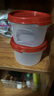 特百惠（Tupperware）圓形迷你儲藏盒200ml密封外帶鈣片奶粉干果零食收納保鮮無防偽碼 隨機色2個200ml（可同色） 曬單實拍圖