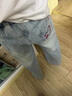 女童褲子秋季薄款2026新款兒童直筒牛仔褲大童初中生冬裝闊腿長(cháng)褲 藍色【夏季薄款】 160 曬單實(shí)拍圖