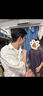 安初夏日系新款短袖襯衫男士夏季休閑套裝高級感搭配痞帥花襯衣三件套潮 短袖襯衫白+短袖+牛仔褲藍【三件 XL 高質量 建議120-140斤 曬單實拍圖