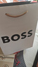 BOSS博斯 男士徽標(biāo)飾片棉質(zhì)平紋針織短袖T恤 001-黑色 XL 曬單實(shí)拍圖