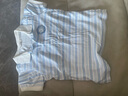 戴維貝拉（DAVE＆BELLA）童裝男童套裝帥氣衣服兒童運動套裝男孩夏季新款洋氣短袖夏裝 藍色條紋 110 cm（建議身高100-110cm） 曬單實拍圖