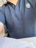 真維斯（Jeanswest）Polo衫男夏季重磅假兩件短袖上衣寬松大碼美式潮牌翻領(lǐng)半袖保羅衫 藏青 L 建議體重130-145斤 曬單實(shí)拍圖
