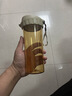 特百惠（Tupperware）茶韻500ML塑料杯男女士學生夏季運動水杯子戶外便攜大容量 奶茶棕 曬單實拍圖