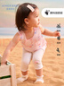 愛慕兒童（AIMER KIDS）夏季薄款寶寶衣服嬰兒防蚊打底褲大屁屁褲柔軟高彈莫代爾艾草防蚊 白 90 曬單實拍圖