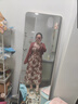 世希大碼法式玫瑰碎花連衣裙女夏季甜美溫柔長裙子胖mm遮肚顯瘦吊帶裙 吊帶裙 3XL (建議160-180斤) 曬單實拍圖