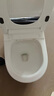 科勒（KOHLER）側排智能馬桶家用衛浴小戶(hù)型墻排左排右排后出水帶水箱坐便器 黑白色頂配版-后排水 曬單實(shí)拍圖