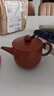 【官方品質(zhì)】潮州朱泥手拉壺 泡茶紫砂壺小容量沖罐泡茶壺茶具小品全手工茶具 朱泥敞口100毫升 曬單實拍圖