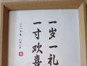 阿寶麗寶寶周歲手足印一歲一禮抓周滿月紀念儀式感龍寶寶腳印畫相框留戀 曬單實拍圖