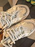斐樂(lè)（FILA）官方貓爪6代女鞋復(fù)古運(yùn)動(dòng)鞋2025夏季新款舒適厚底鞋休閑鞋 雪白/太空銀-SS 37.5 曬單實(shí)拍圖