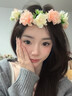 世?；ōh(huán)頭飾簪花女婚紗新娘頭飾配飾森林系花朵花環(huán)發(fā)箍成人花童發(fā)飾 【香檳色】主圖款 曬單實(shí)拍圖
