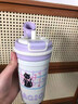 啟諾水杯保溫杯女生高顏值學(xué)生吸管杯2025新款雙飲咖啡杯茶水分離杯子 紫色410ml 曬單實(shí)拍圖