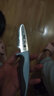 愛立德（iLID）兒童刀具幼兒園教學小刀學生切菜刀菜板廚房安全抗菌不傷手水果刀 藍綠拼色套裝(平口+齒口) 2件套 曬單實拍圖