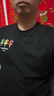 卡賓（CABBEEN）【索羅娜涼感】圖案短袖T恤25夏季新款百搭男女同款圓領(lǐng)上衣 煤黑色01 L /175/50 曬單實(shí)拍圖