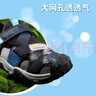探路者（TOREAD）專款 兒童涼鞋男女中大童鞋夏季款防滑包頭沙灘鞋子 藏藍(lán)黑色 36 曬單實拍圖