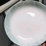 國玥骨瓷碗盤餐具釉下彩餐盤家用陶瓷飯盤簡約骨碟酒店西餐盤加大魚盤 云錦萬里8英寸深盤4個裝 曬單實拍圖