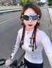 喜德盛（xds）騎行眼鏡日用護目鏡自行車公路車山地車防風(fēng)沙紫外線黑客ad 炫彩白金 曬單實拍圖
