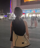 OMTO【明星同款】燕麥hobo包女高級(jí)感輕奢大牌斜挎包七夕情人節(jié)送女友 燕麥麩【大號(hào)】 曬單實(shí)拍圖