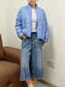 波司登（BOSIDENG）25新款輕薄羽絨服女款90絨立領(lǐng)菱格寬松休閑保暖外套B250135306 風(fēng)鈴淡藍(lán)|5A05 M 165/88A 體重約125-140斤 曬單實拍圖