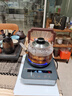 WETEA全自動(dòng)底部上水電熱水壺單爐 茶幾泡茶壺?zé)熁疑Ａ畨?304不銹鋼電茶爐 大屏顯示花茶壺養(yǎng)生壺 1L 透明玻璃壺WPD03 曬單實(shí)拍圖