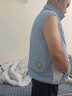 金薇朵夏季降溫空調(diào)服帶風(fēng)扇的衣服充電制冷夏季馬甲戶外勞保男款工作服 寶藍(lán)+2萬鋰電池【升級風(fēng)扇】 M 115-135斤 曬單實拍圖
