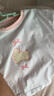 班喜迪女童短袖t恤夏季2025新款兒童半袖上衣洋氣時髦寶寶衣服夏裝童裝 白小兔 90 曬單實(shí)拍圖