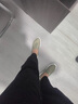 EXUELING帆布鞋男士2025夏季透氣懶人一腳蹬運動(dòng)休閑防臭板鞋薄款老北京鞋 綠色 42 (260mm) 曬單實(shí)拍圖