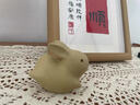 小謙山房兔飛猛進(jìn)紫砂茶寵擺件本山段泥可養(yǎng)精品手工小兔子茶玩家居裝飾品 兔子茶寵 曬單實(shí)拍圖