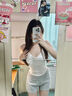 樂卡利灰色休閑短褲運動褲子韓系高腰女夏季2025小個子直筒短褲 灰色M 建議90-100斤 M 曬單實拍圖