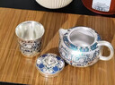 敦煌鎏銀茶壺茶杯禮盒高檔茶具套裝公司禮品送老師送長輩禮物 敦煌鎏銀西施壺套組 曬單實(shí)拍圖