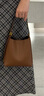 CHARLES&KEITH25秋新品吸扣式托特包手提子母水桶包七夕禮物CK2-10782671 Chocolate巧克力色 S 曬單實(shí)拍圖