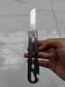 JCZS德國品牌美工刀鈦合金重型全鋼加厚壁紙專(zhuān)用刀黑科技不銹鋼裁紙刀架子 全鋼重型刀1把【不銹鋼】 60°以下 x 7cm x 153mm 曬單實(shí)拍圖