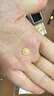 粵鑫金新年禮物黃金豆豆AU9999足金實心元寶大米愛心形花生星星送老婆 金豆1g無證書 曬單實拍圖