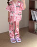 哈羅小黃鴨（G.DUCKKIDS）女童夏天時(shí)尚短袖長褲透氣小熊睡衣寶寶莫代爾夏季吸汗家居服套裝 圖片色 三個(gè)小熊米白色 80 建議身高73-78 0-1周歲 曬單實(shí)拍圖