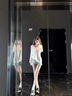 白色v領(lǐng)潮流長(zhǎng)袖t恤女2025新款夏季薄紗防曬罩衫寬松設(shè)計(jì)感上衣服 白色 M 曬單實(shí)拍圖